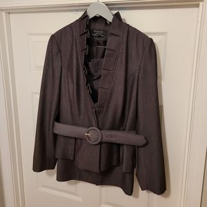 Unique purple skirt suit